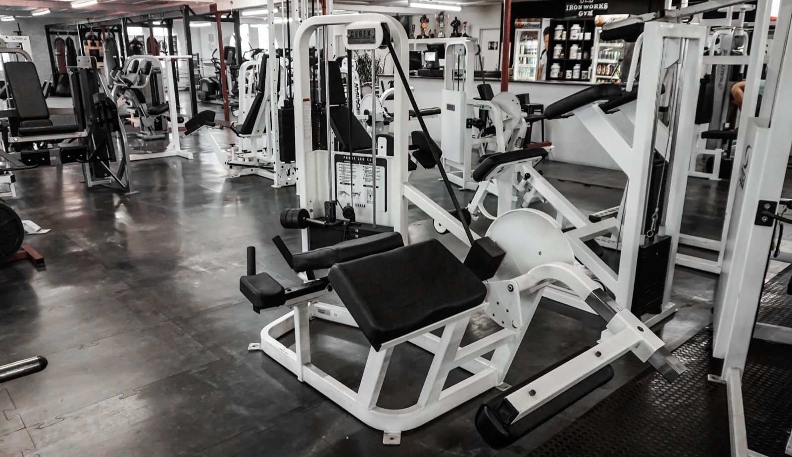 The machine floor at Old Ironworks Gym, Maldon
